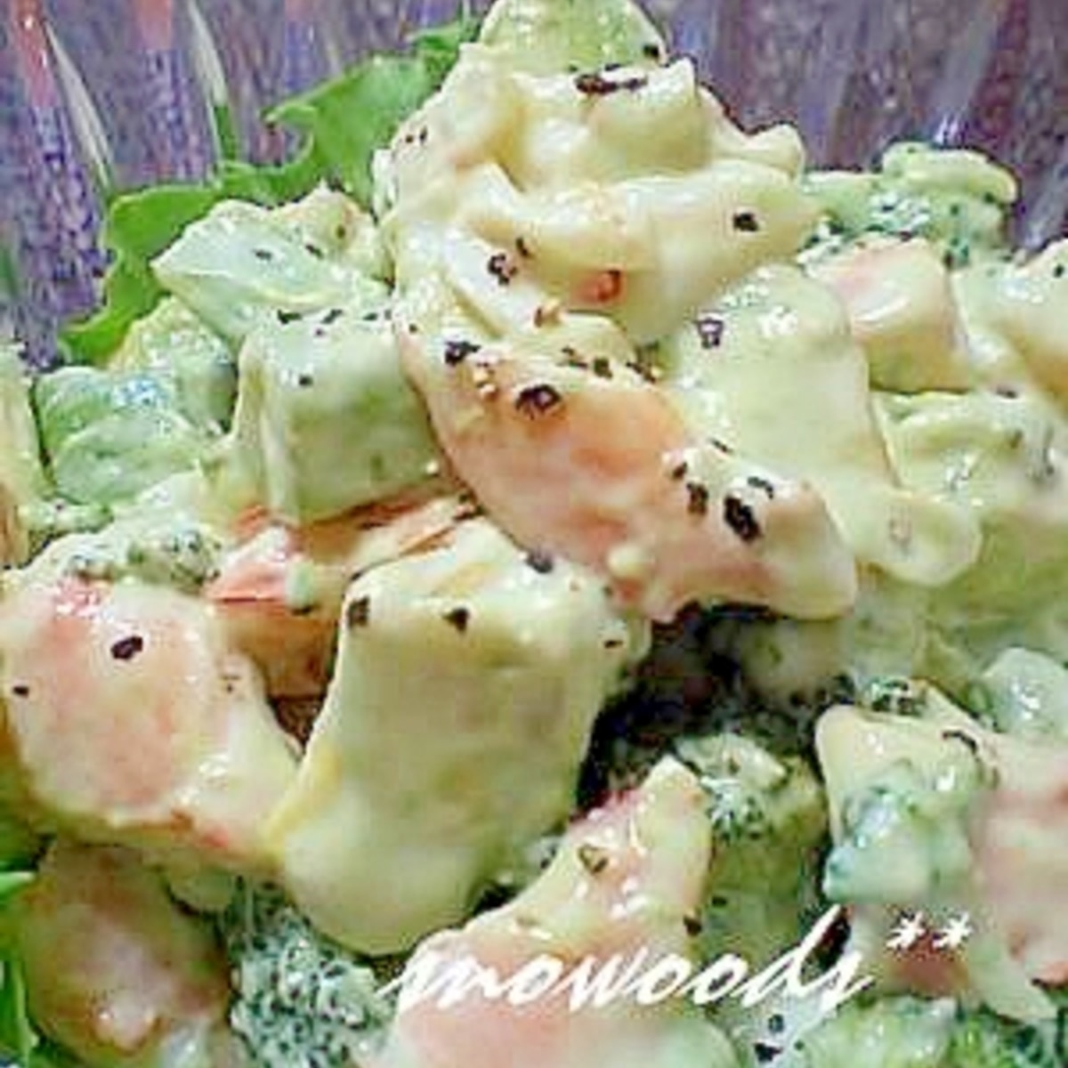 ブロッコリー海老のアボカド山葵サラダ レシピ 作り方 By Snowoods 楽天レシピ